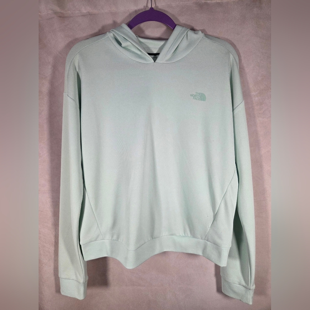The North Face Mint Green Pullover Hoodie Lightweight SPF